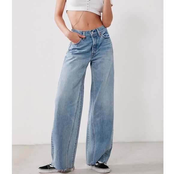 levi's altered wide leg